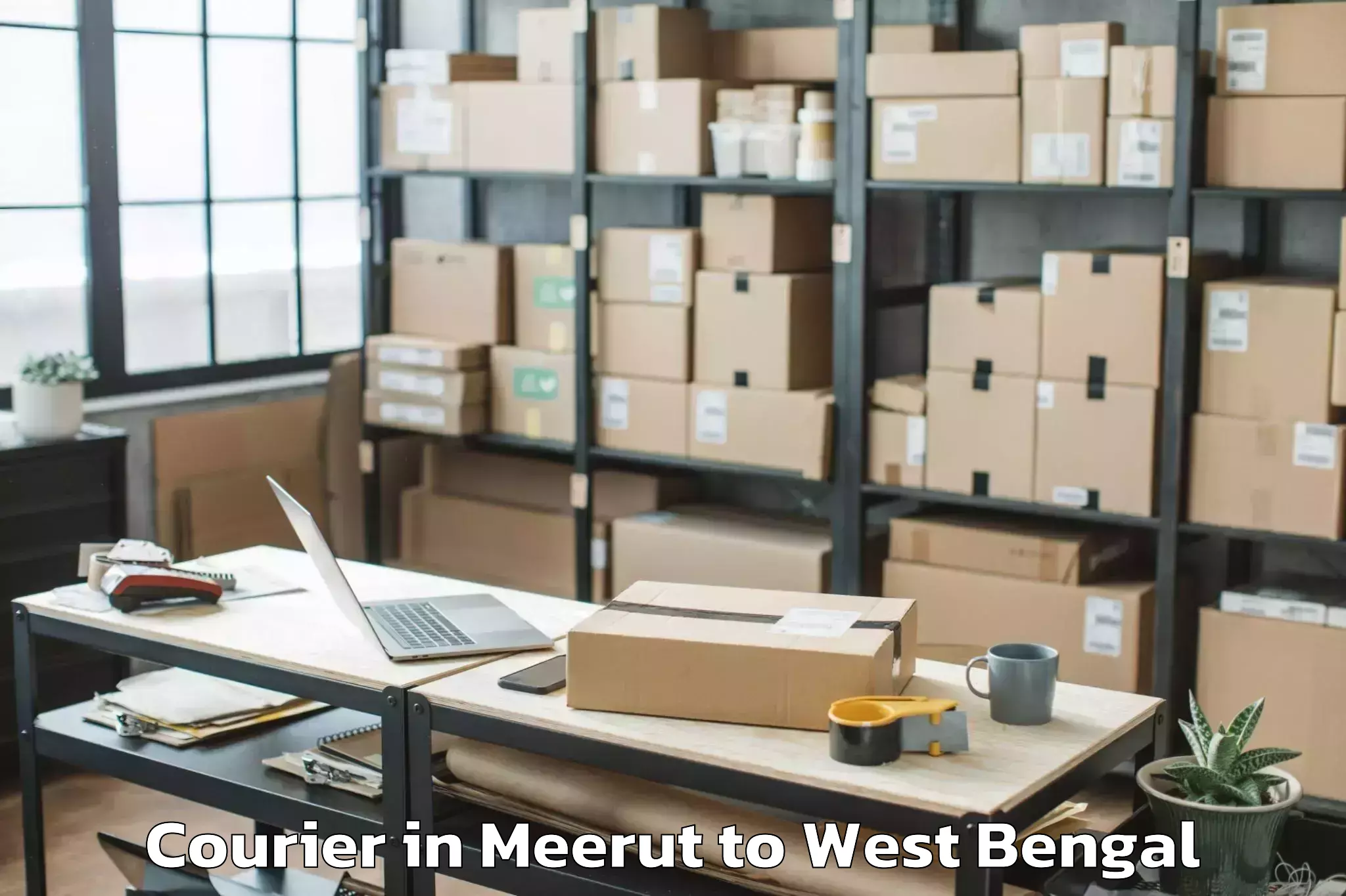 Quality Meerut to Hasimara Courier